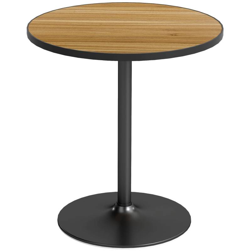 HOMCOM Esstisch MDF Metall 70L x 70B x 76H cm Eiche von HOMCOM