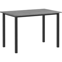 HOMCOM Esstisch erweiterbar Küchentisch für 6 Personen Wohnzimmertisch Dunkelgrau Stahl 110-160 x 70 x 76 cm für Esszimmer & Küche   Aosom.de von HOMCOM
