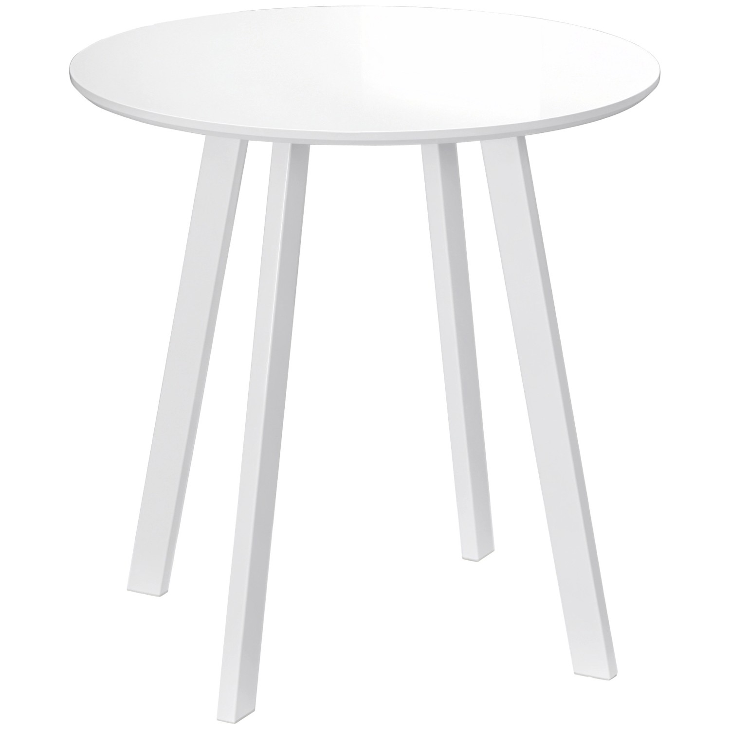 HOMCOM Esstisch mit Abgeschrägten Beinen Modernes Design Weiß 72 x 72 x 75cm von HOMCOM