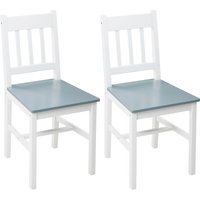 HOMCOM Esszimmerstuhl 2er Set Küchenstuhl mit Rückenlehne aus Kiefernholz, grauer Wohnzimmerstuhl 41x46,5x85,5cm Aosom.de HOMCOM Esszimmerstuhl 2er Set Küchenstuhl mit Rückenlehne aus Kiefernholz, grauer Wohnzimmerstuhl 41x46,5x85,5cm Aosom.de von HOMCOM