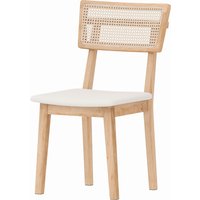 HOMCOM Esszimmerstuhl Küchenstuhl mit Rattan-Rückenlehne, Polsterstuhl mit Kissen, Holzbeine, Wohnzimmerstuhl Stuhl für Esstisch, Kunstleder, Natur Aosom HOMCOM Esszimmerstuhl Küchenstuhl mit Rattan-Rückenlehne, Polsterstuhl mit Kissen, Holzbeine, Wohnzimmerstuhl Stuhl für Esstisch, Kunstleder, Natur Aosom von HOMCOM