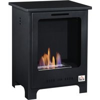 HOMCOM Ethanol-Kamin, BxHxT: 30 x 50 x 30 cm, Metall - schwarz von HOMCOM