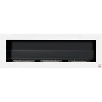 HOMCOM Ethanol-Kamin, H x B x T: 40 cm x 120 cm x 15 cm, Stahl - weiss von HOMCOM