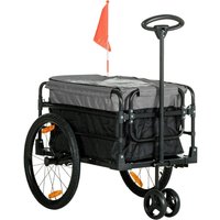 HOMCOM Fahrradanhänger grau grau B/H/L: ca. 64x130x103 cm HOMCOM Fahrradanhänger grau grau B/H/L: ca. 64x130x103 cm von HOMCOM