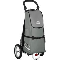 HOMCOM Fahrradanhänger silber silber B/H/L: ca. 43x53x110 cm von HOMCOM