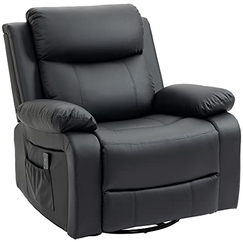 HOMCOM Fauteuil de Massage et Relaxation électrique inclinable pivotant Repose-pied télécommande Noir HOMCOM Fauteuil de Massage et Relaxation électrique inclinable pivotant Repose-pied télécommande Noir von HOMCOM