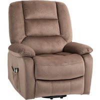 HOMCOM Fernsehsessel mit Aufstehhilfe, Elektrisch Relaxsessel, mit Massagefunktion, Liegefunktion,  Wärmefunktion, Polyester, 90x93x110cm   Aosom von HOMCOM