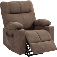 HOMCOM Fernsehsessel mit Aufstehhilfe Elektrisch, Relaxsessel mit Liegefunktion, Wärme- und Massagefunktion, TV-Sessel mit Federsystem  Aosom von HOMCOM