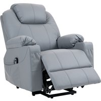 HOMCOM Fernsehsessel Aufstehhilfe elektrisch Relaxsessel Massagefunktion Liegefunktion Becherhalter Fernbedienung Seitentasche Grau Aosom HOMCOM Fernsehsessel Aufstehhilfe elektrisch Relaxsessel Massagefunktion Liegefunktion Becherhalter Fernbedienung Seitentasche Grau Aosom von HOMCOM