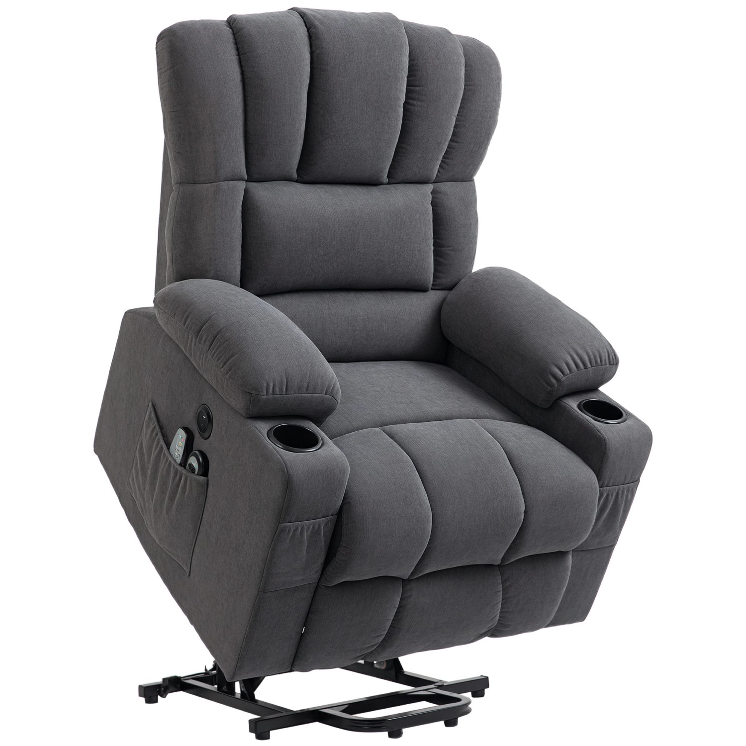 HOMCOM Fernsehsessel mit Aufstehhilfe Elektrisch Relaxsessel Dunkelgrau HOMCOM Fernsehsessel mit Aufstehhilfe Elektrisch Relaxsessel Dunkelgrau von HOMCOM