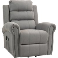 HOMCOM Fernsehsessel mit Aufstehhilfe Elektrisch Relaxsessel mit Liegefunktion, Heizfunktion, Massagesessel mit Taschenfeder  Aosom von HOMCOM