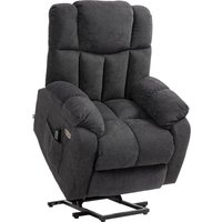HOMCOM Fernsehsessel mit Aufstehhilfe Elektrisch Relaxsessel mit Liegefunktion, USB- Anschluss, TV-Sessel mit Taschenfederkern, Seitentasche und Fernbedienung, Schwarz Aosom HOMCOM Fernsehsessel mit Aufstehhilfe Elektrisch Relaxsessel mit Liegefunktion, USB- Anschluss, TV-Sessel mit Taschenfederkern, Seitentasche und Fernbedienung, Schwarz Aosom von HOMCOM