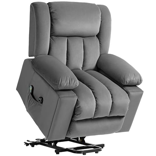 HOMCOM Fernsehsessel mit Aufstehhilfe Elektrisch Relaxsessel mit Massage-/ Wärme-/Liegefunktion, TV-Sessel mit Becherhalter, Stautraum, USB-Anschlüssen und Fernbedienung, Samt, Dunkelgrau HOMCOM Fernsehsessel mit Aufstehhilfe Elektrisch Relaxsessel mit Massage-/ Wärme-/Liegefunktion, TV-Sessel mit Becherhalter, Stautraum, USB-Anschlüssen und Fernbedienung, Samt, Dunkelgrau von HOMCOM