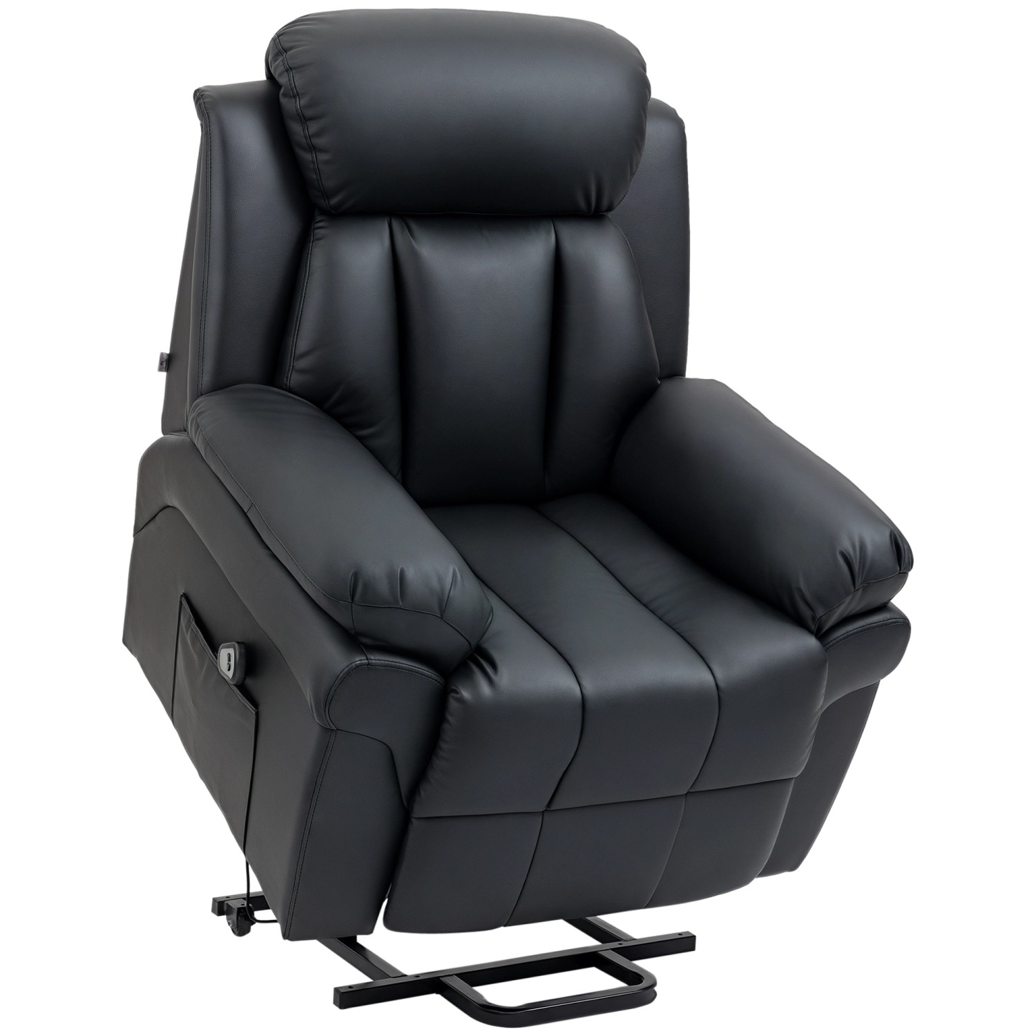 HOMCOM Fernsehsessel mit Aufstehhilfe Kunstleder Schwarz 93L x 96B x 105H cm HOMCOM Fernsehsessel mit Aufstehhilfe Kunstleder Schwarz 93L x 96B x 105H cm von HOMCOM