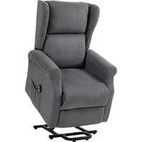 HOMCOM Fernsehsessel mit Aufstehhilfe Relaxsessel mit Liegefunktion Seitentasche von HOMCOM