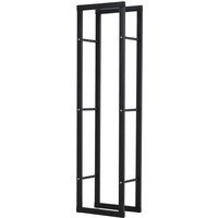 HOMCOM Feuerholzregal Kaminholzablage Kaminholzständer 100kg Stahl Schwarz 40x25x150cm für Garten & Wohnzimmer Aosom.de HOMCOM Feuerholzregal Kaminholzablage Kaminholzständer 100kg Stahl Schwarz 40x25x150cm für Garten & Wohnzimmer Aosom.de von HOMCOM