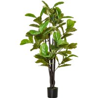 HOMCOM Ficus Artificiale 130cm für Innen- und Außenbereich, Realistische künstliche Pflanze mit 78 Blättern Aosom HOMCOM Ficus Artificiale 130cm für Innen- und Außenbereich, Realistische künstliche Pflanze mit 78 Blättern Aosom von HOMCOM