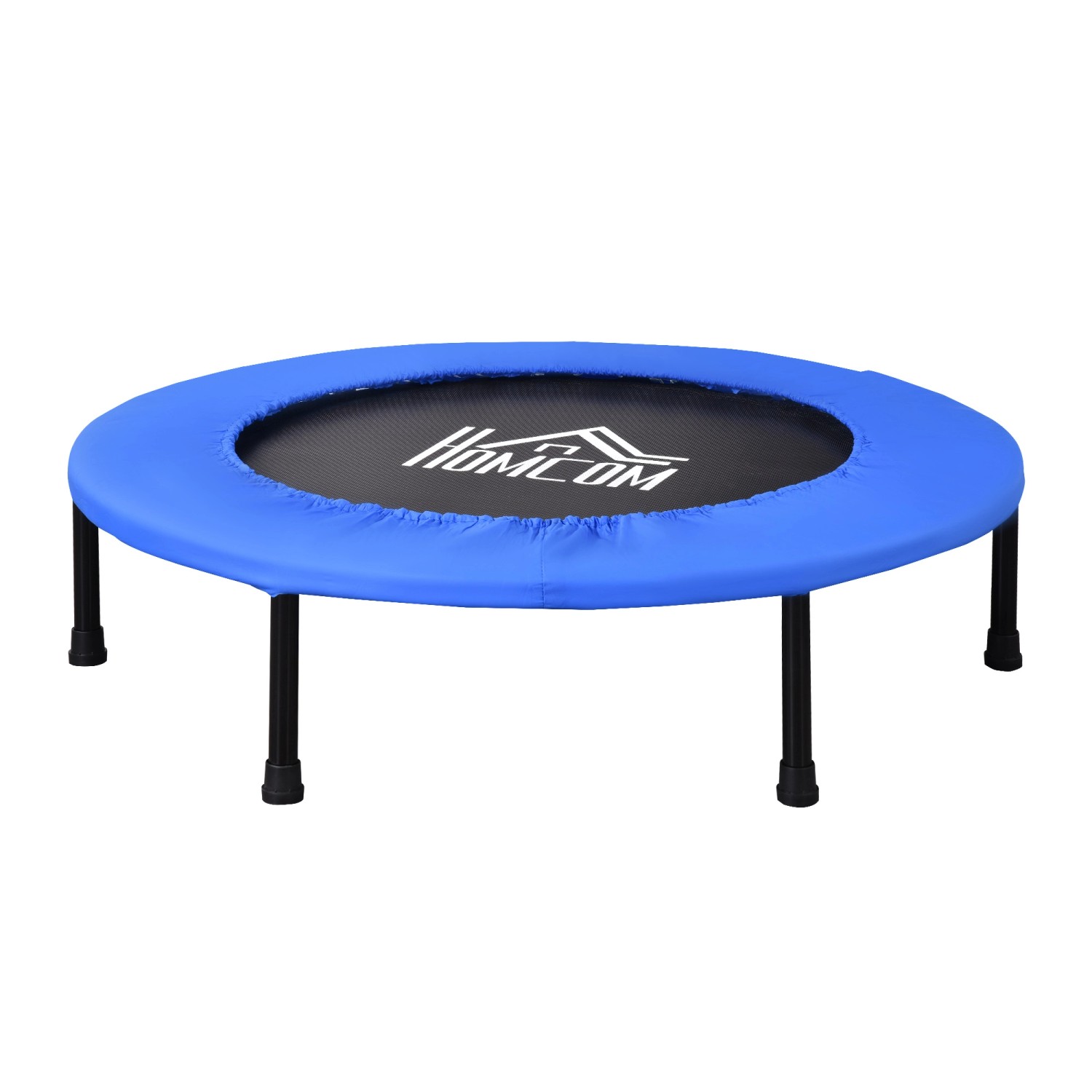 HOMCOM Fitness Trampolin Stahl Kunststoff Blau+Schwarz 91 x 22,5H cm von HOMCOM