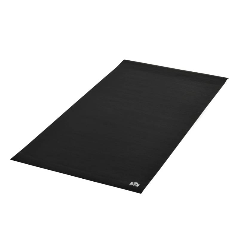 HOMCOM Fitnessgeräte Bodenschutzmatte PVC Schwarz 180L x 90B x 0,6H cm von HOMCOM