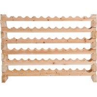 HOMCOM Flaschenregal Weinregal für eine bessere Weinreifung 6 Ebenen 72 Flaschen max. Abmessungen 114L x 28B x 85H cm massives Kiefernholz Aosom HOMCOM Flaschenregal Weinregal für eine bessere Weinreifung 6 Ebenen 72 Flaschen max. Abmessungen 114L x 28B x 85H cm massives Kiefernholz Aosom von HOMCOM