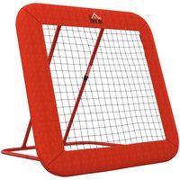 HOMCOM Fußball Rebounder rot Metall B/H/L: ca. 118x120x128 cm von HOMCOM