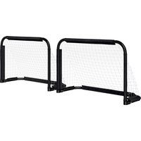 HOMCOM Fußballtor 2er Set Klappbar Fussballtore mit Metallrahmen für Kinder und Erwachsene, Garten, 90 x 36 x 60 cm, Schwarz Aosom HOMCOM Fußballtor 2er Set Klappbar Fussballtore mit Metallrahmen für Kinder und Erwachsene, Garten, 90 x 36 x 60 cm, Schwarz Aosom von HOMCOM