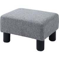HOMCOM Fußhocker Sitzhocker Rechteckiger Ottoman Polsterhocker aus Leinen bis 150 kg belastbar für Wohnzimmer Flur Grau Aosom.de HOMCOM Fußhocker Sitzhocker Rechteckiger Ottoman Polsterhocker aus Leinen bis 150 kg belastbar für Wohnzimmer Flur Grau Aosom.de von HOMCOM