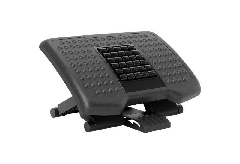 HOMCOM Fußhocker Höhenverstellbar (Fußstütze, 1 St., Fußablage), für Homeoffice, Büro, Schwarz von HOMCOM