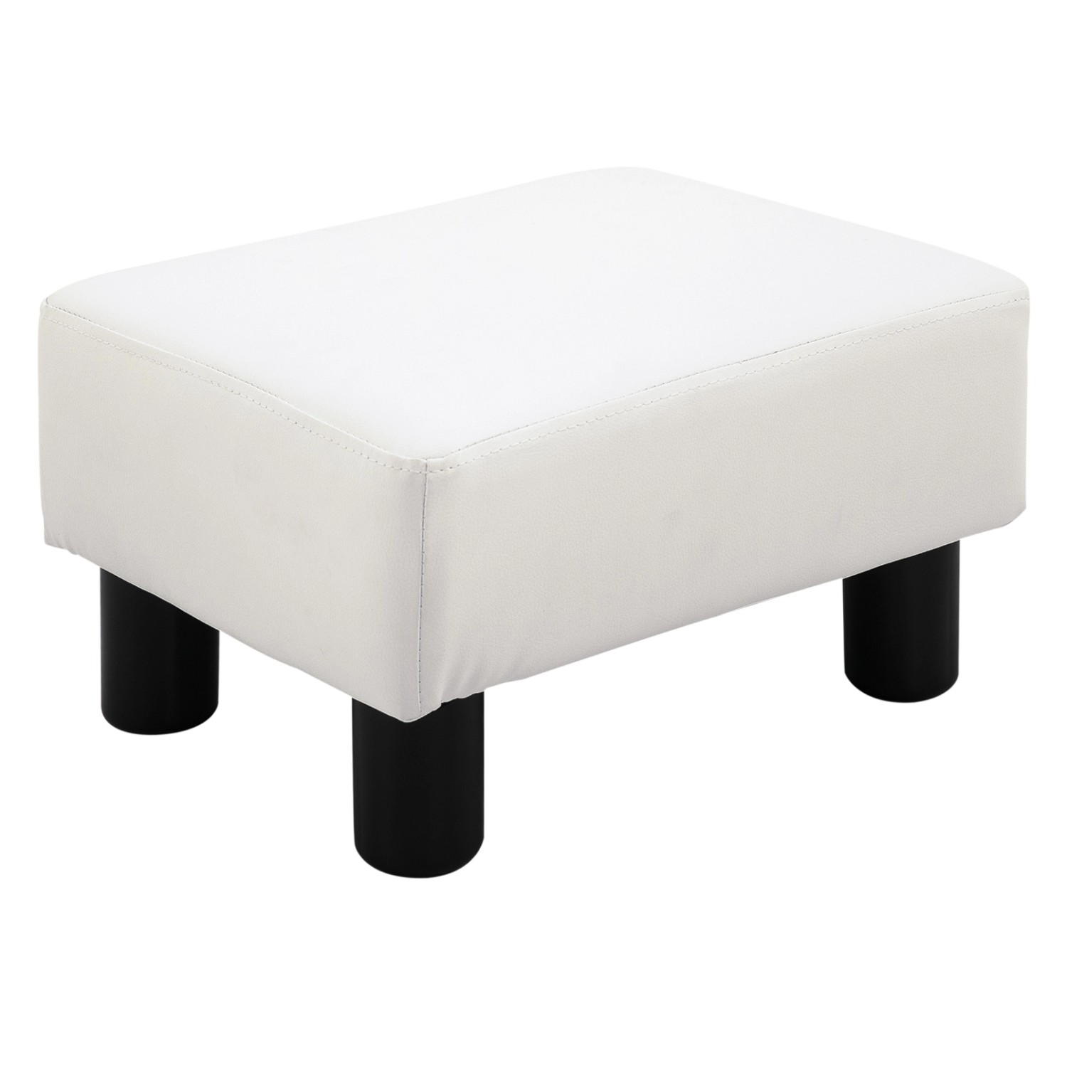 HOMCOM Fußhocker Rückenfreier Chesterfield aus Kunstleder Weiß 40 x 30 x 24 cm HOMCOM Fußhocker Rückenfreier Chesterfield aus Kunstleder Weiß 40 x 30 x 24 cm von HOMCOM
