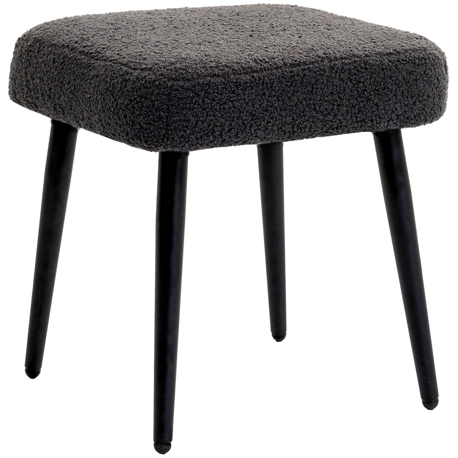 HOMCOM Fußhocker mit Kaschmir-Optik Stahlbeine Dunkelgrau 42 x 42 x 47 cm HOMCOM Fußhocker mit Kaschmir-Optik Stahlbeine Dunkelgrau 42 x 42 x 47 cm von HOMCOM