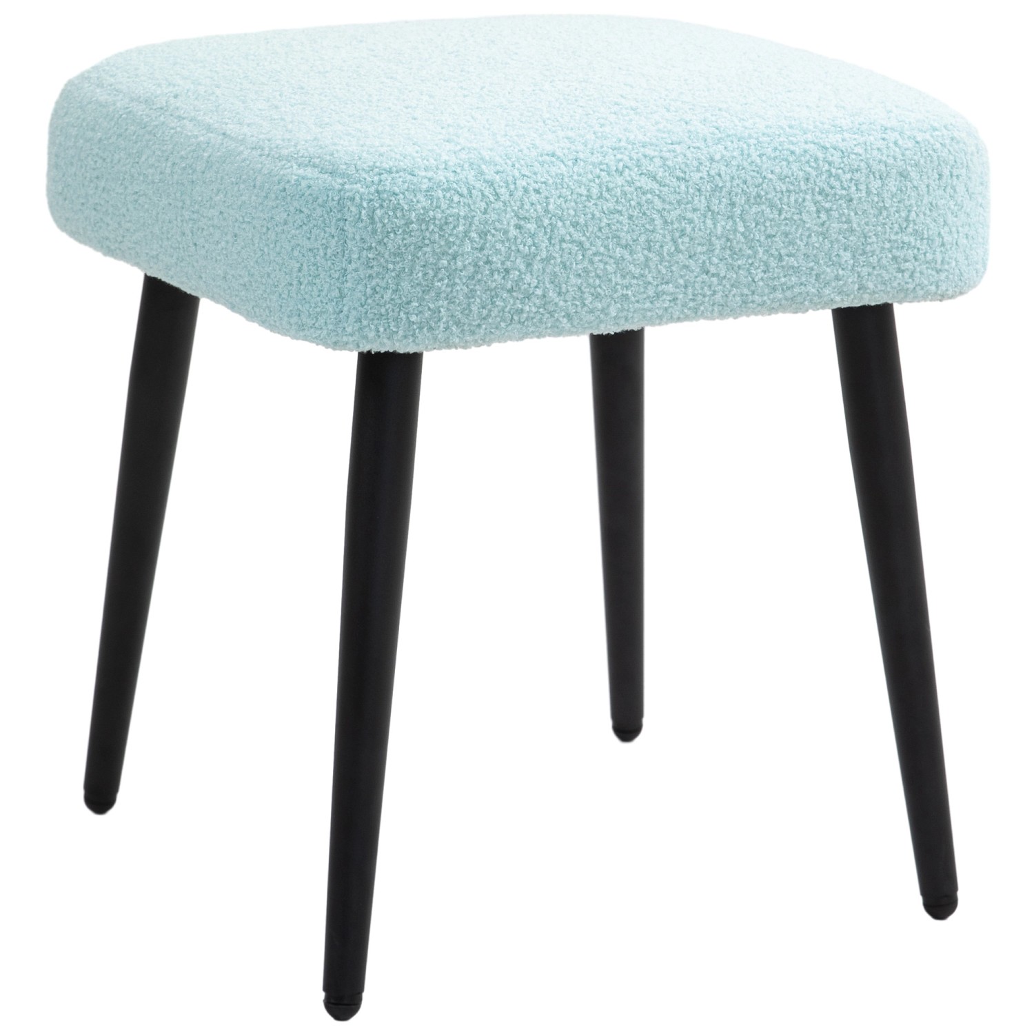 HOMCOM Fußhocker mit Kaschmir-Optik Stahlbeine Hellblau 42 x 42 x 47 cm HOMCOM Fußhocker mit Kaschmir-Optik Stahlbeine Hellblau 42 x 42 x 47 cm von HOMCOM