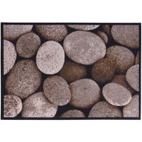 HOMCOM Fußmatte Stones Taupe 70 x 50  x 0,5 cm von HOMCOM