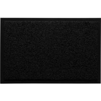 HOMCOM Fußmatte waschbar Gummiumrandung Schwarz 150 x 90 x 0,5 cm von HOMCOM