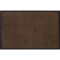 Fußmatte waschbar Gummiumrandung Teak 180 x 120 x 0,5 cm von HOMCOM