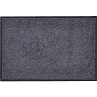 HOMCOM Fußmatte waschbar Gummiumrandung rutschfest Anthrazit 120 x 90 x 0,7 cm von HOMCOM