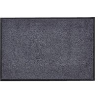 HOMCOM Fußmatte waschbar Gummiumrandung rutschfest Anthrazit 150 x 90 x 0,7 cm von HOMCOM