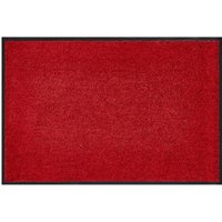 HOMCOM Fußmatte waschbar Gummiumrandung rutschfest Rot 120 x 90 x 0,7 cm von HOMCOM