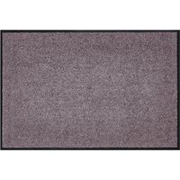 HOMCOM Fußmatte waschbar Gummiumrandung rutschfest Taupe 150 x 90 x 0,7 cm von HOMCOM