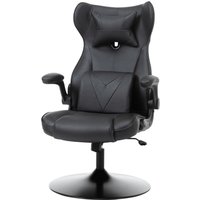 Gaming Stuhl Ergonomischer Computerstuhl Bürostuhl Schreibtischstuhl mit Wippenfunktion und Lendenkissen Drehstuhl höhenverstellbar gepolsterter Sitz Metall Schwarz 67x71x112 cm Gaming Stuhl Ergonomischer Computerstuhl Bürostuhl Schreibtischstuhl mit Wippenfunktion und Lendenkissen Drehstuhl höhenverstellbar gepolsterter Sitz Metall Schwarz 67x71x112 cm von HOMCOM
