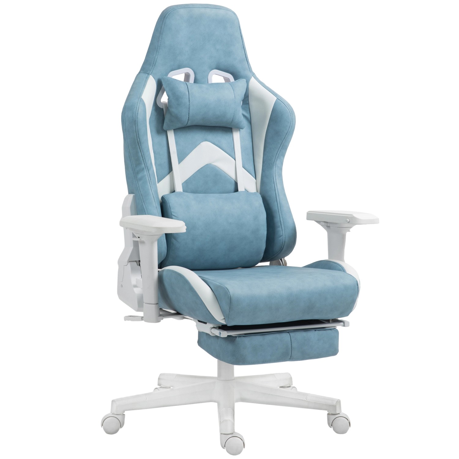 HOMCOM Gamingstuhl mit Liegefunktion Kunstleder Blau 74L x 73B x 120-129H cm HOMCOM Gamingstuhl mit Liegefunktion Kunstleder Blau 74L x 73B x 120-129H cm von HOMCOM