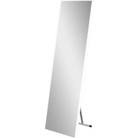 HOMCOM Ganzkörperspiegel 45,5x150cm  Wand- & Standspiegel mit LED, Touch-Schalter, 3 Lichtfarben, Weiß  Aosom.de von HOMCOM