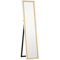 HOMCOM Ganzkörperspiegel 157 x 37 cm   Stand‑ & Wandspiegel mit Holzoptik‑Rahmen, neigbar, weiß   Aosom HOMCOM Ganzkörperspiegel 157 x 37 cm   Stand‑ & Wandspiegel mit Holzoptik‑Rahmen, neigbar, weiß   Aosom von HOMCOM