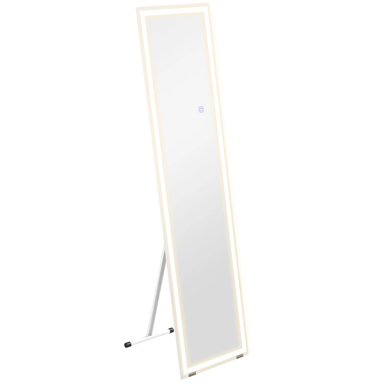HOMCOM Ganzkörperspiegel 40 x 150 cm mit LED-Leuchte Touch Funktion Weiß HOMCOM Ganzkörperspiegel 40 x 150 cm mit LED-Leuchte Touch Funktion Weiß von HOMCOM