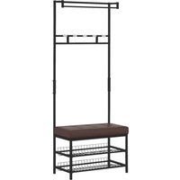 HOMCOM Garderobe schwarz Polypropylen B/H/L: ca. 35x725x180 cm HOMCOM Garderobe schwarz Polypropylen B/H/L: ca. 35x725x180 cm von HOMCOM