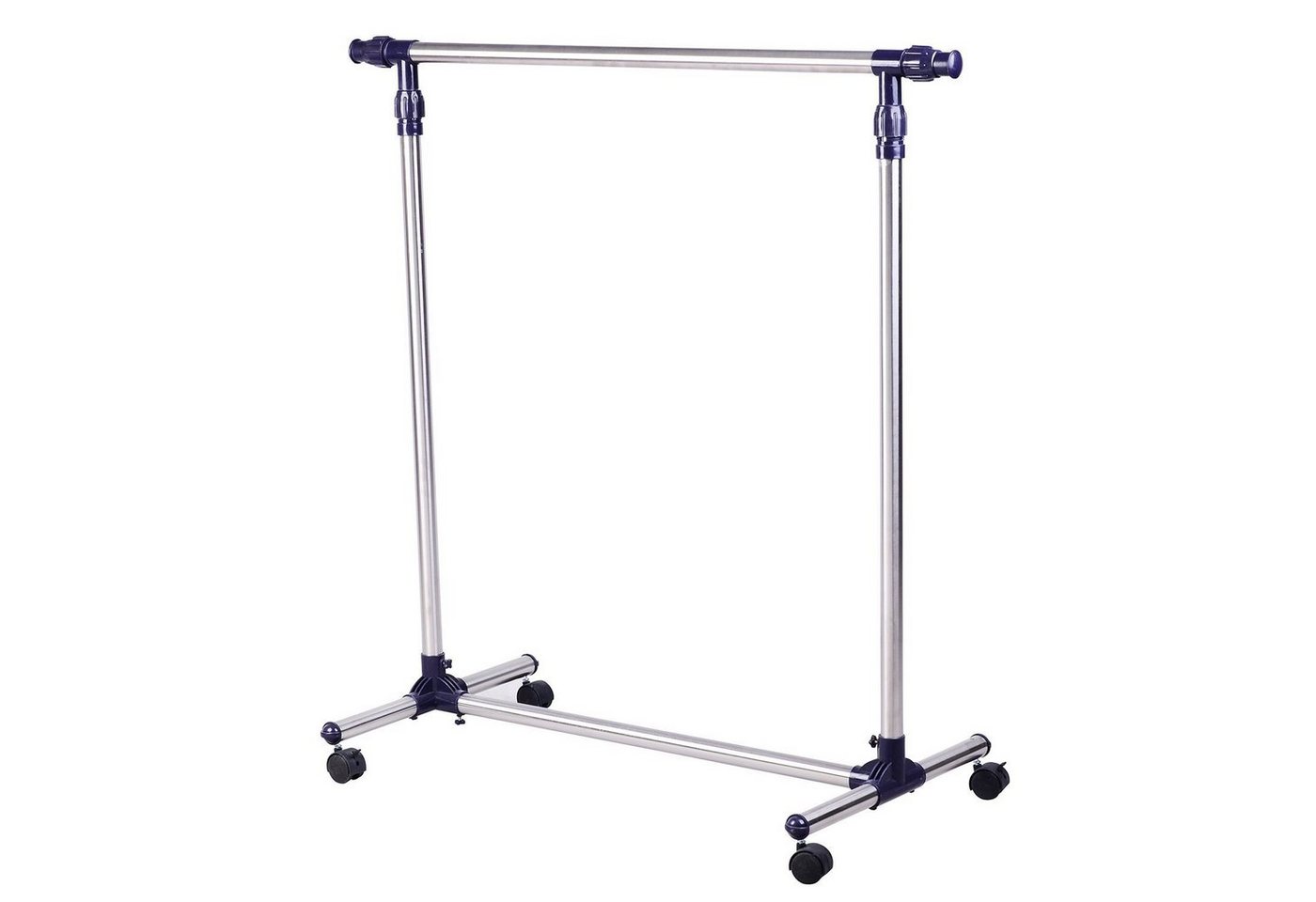 HOMCOM Kleiderständer, (Set, 1 St., Kleiderständer), Garderobenständer mit Rollen Höhenverstellbare Kleiderstange von HOMCOM