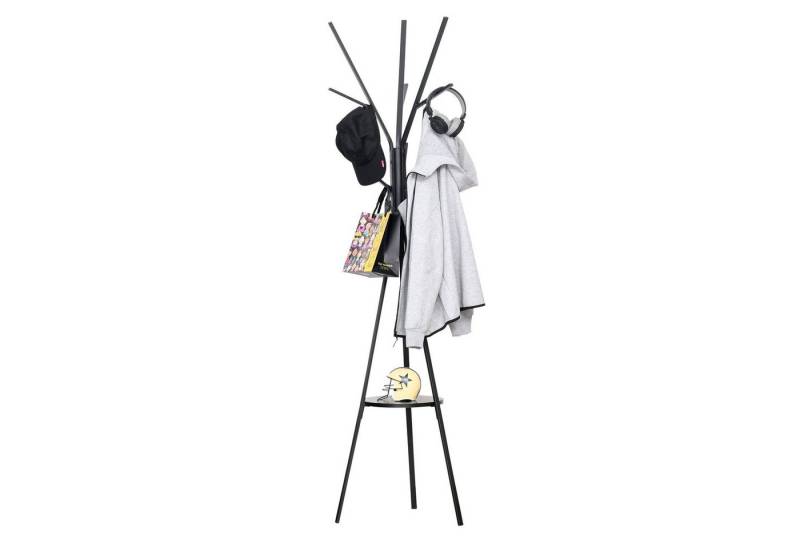 HOMCOM Garderobenständer, (Set, 1 St., Standgarderobe), Kleiderständer Flurgarderobe Metall von HOMCOM