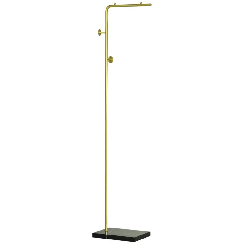 HOMCOM Garderobenständer mit Haken Marmor Basis 35 x 25 x 170 cm von HOMCOM