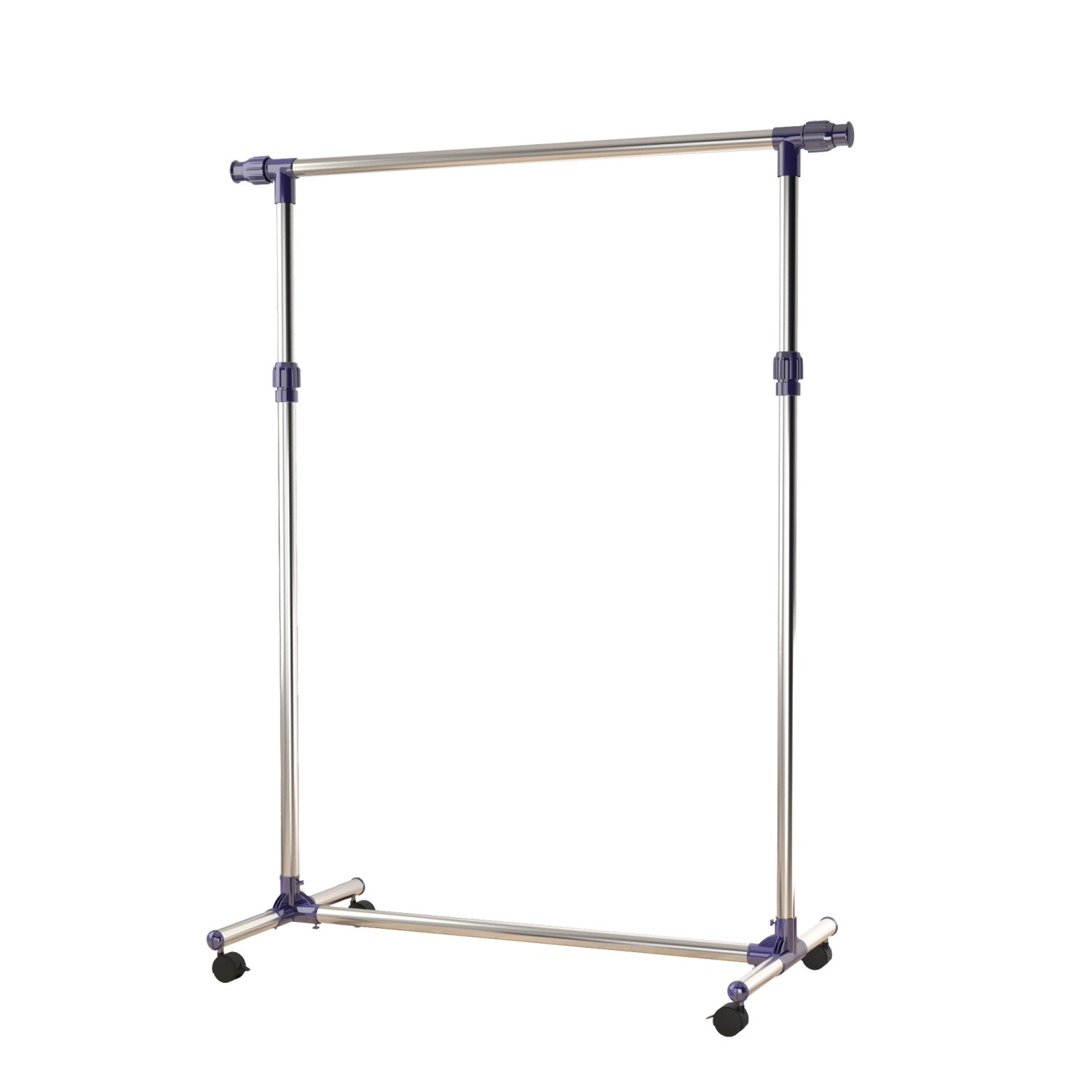 HOMCOM Garderobenständer mit Rollen Höhenverstellbar Edelstahl 86 x 45 x 95 cm HOMCOM Garderobenständer mit Rollen Höhenverstellbar Edelstahl 86 x 45 x 95 cm von HOMCOM