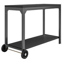 HOMCOM Gartenwagen aus Stahl Planchawagen Servierwagen mit Rollen Outdoor Servierwagen mit Arbeitsfläche 135 x 55 x 86,5 cm Schwarz Aosom HOMCOM Gartenwagen aus Stahl Planchawagen Servierwagen mit Rollen Outdoor Servierwagen mit Arbeitsfläche 135 x 55 x 86,5 cm Schwarz Aosom von HOMCOM
