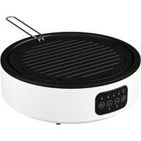 HOMCOM Glaskeramikkochfeld 2 in 1 Kochfeld mit Grillplatte Stecker LED-Touch-Steuerung 2000 W 36 cm Infrarot Herdplatte mit 4 Heizstufen Fettauffangschale für Alle Töpfe Aosom HOMCOM Glaskeramikkochfeld 2 in 1 Kochfeld mit Grillplatte Stecker LED-Touch-Steuerung 2000 W 36 cm Infrarot Herdplatte mit 4 Heizstufen Fettauffangschale für Alle Töpfe Aosom von HOMCOM